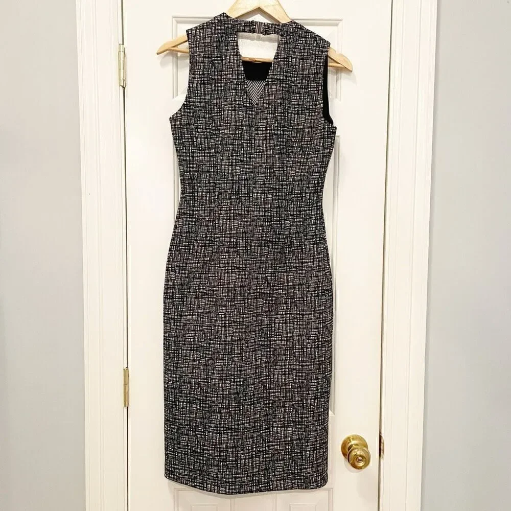 J. McLaughlin Catalina Dress Stretch Size XS Black